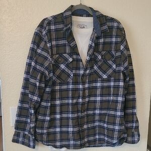 Jachs Blue and White Casual Button Down Shirt